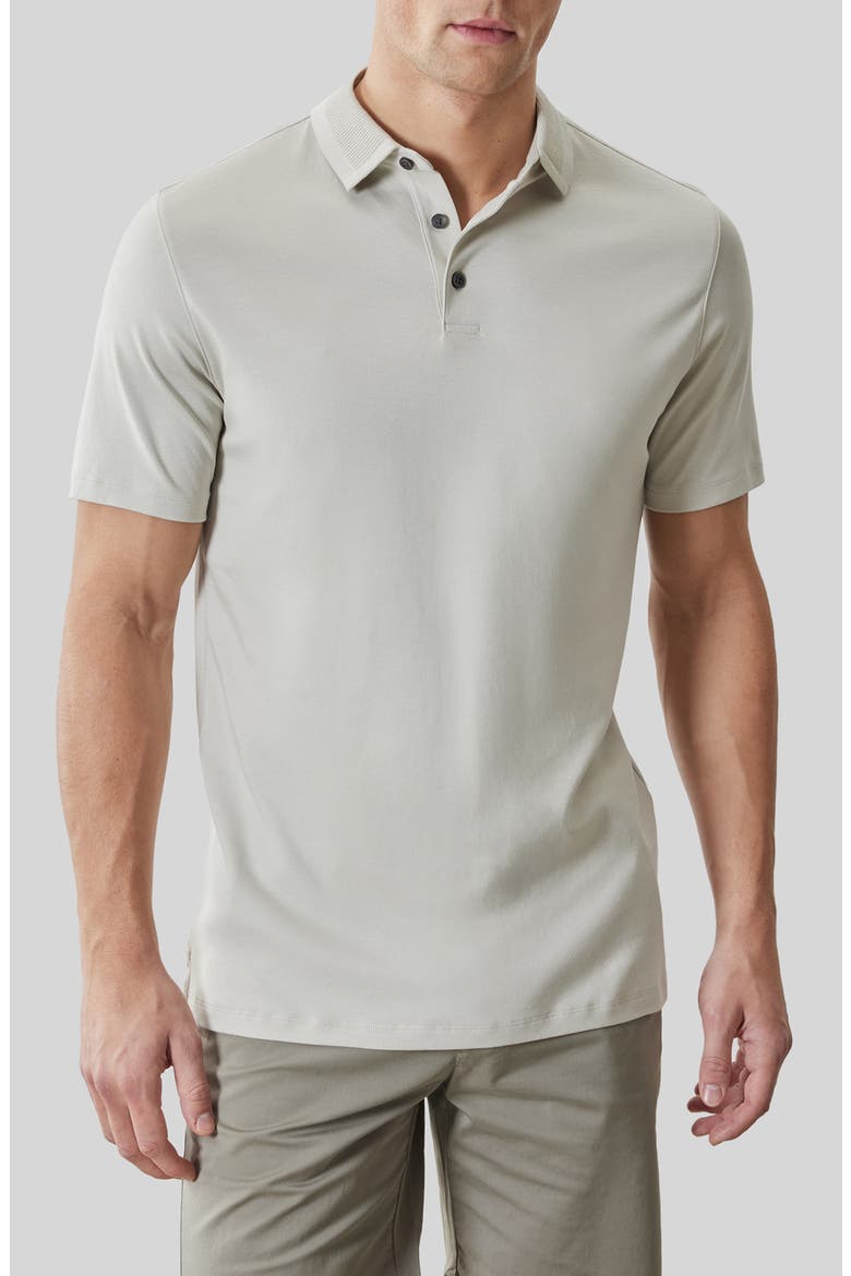 Georgia Pima Cotton Polo, Main, color, MOONSTONE