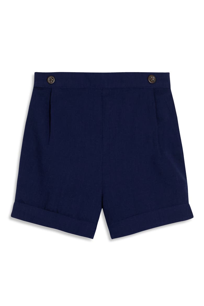 Sailor Collar Bodysuit & Pull-On Shorts Set, Alternate, color, NAVY