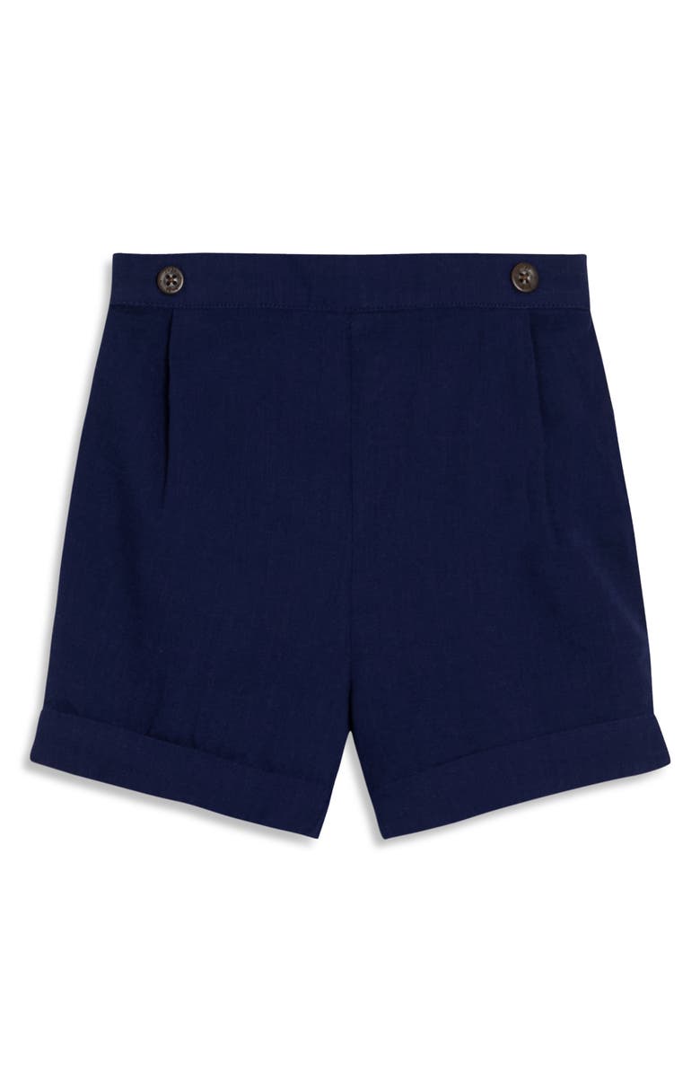 JOJO MAMAN BEBE Sailor Collar Bodysuit & Pull-On Shorts Set, Alternate, color, Navy