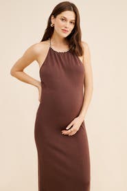 Emilia George Emmi Halter Midi Dress
