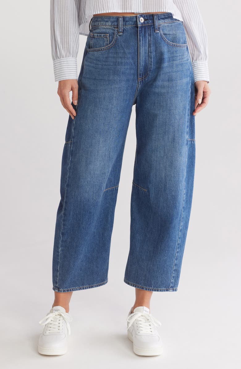 rag & bone Chase High Waist Barrel Leg Jeans, Main, color, 