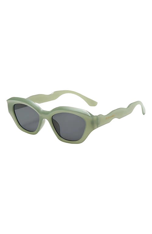 Fifth & Ninth Kell 52mm Polarized Geometric Sunglasses In Green
