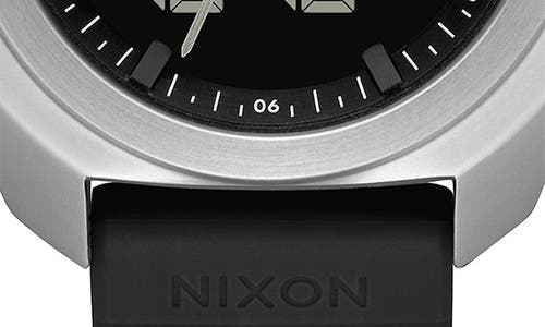Nixon Ripley Ana-digi Silicone Strap Watch, 47mm In Black