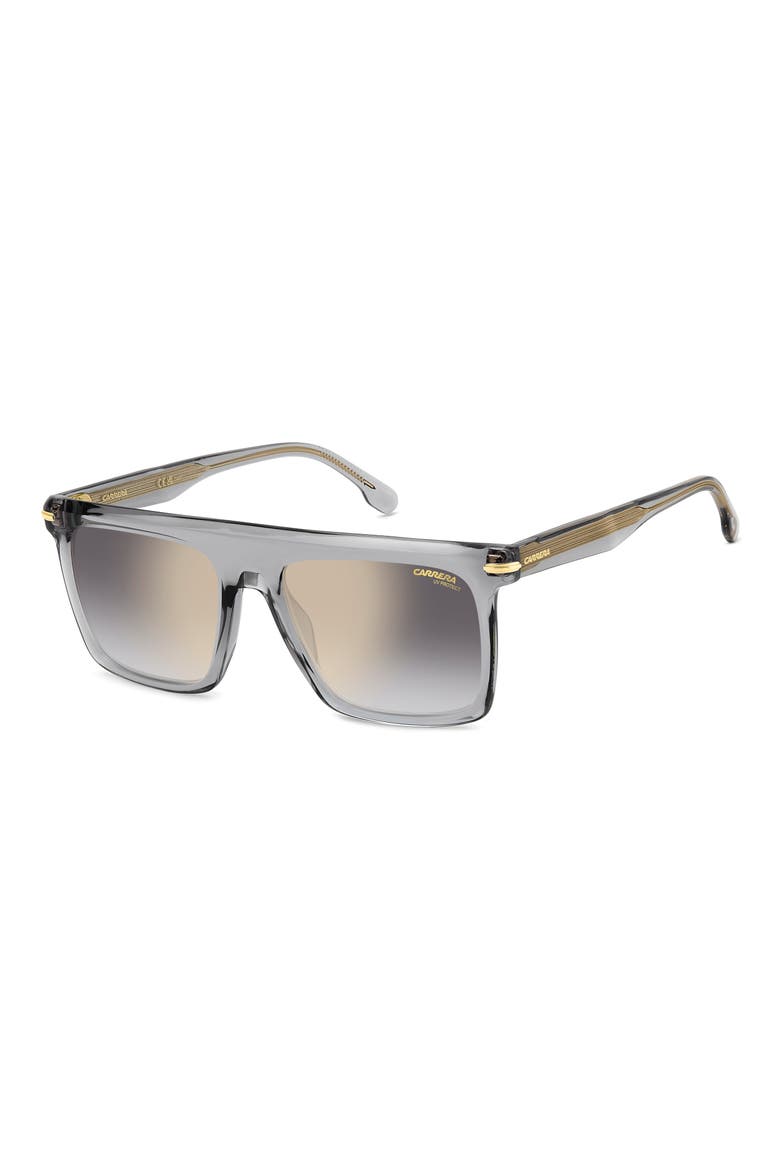 359/S 56mm Rectangular Flat Top Sunglasses, Alternate, color, GREY