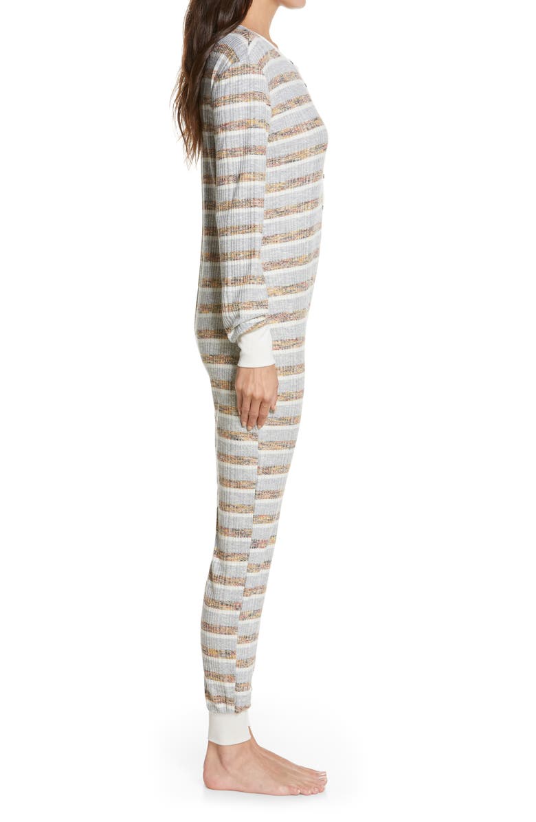 Honeydew Intimates Overslept Stripe Jumpsuit, Alternate, color, 