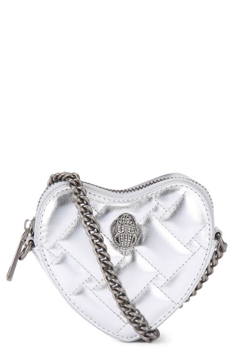 Micro Heart Leather Crossbody Bag