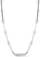 SPHERA MILANO Pavé Cubic Zirconia Bar Chain Necklace