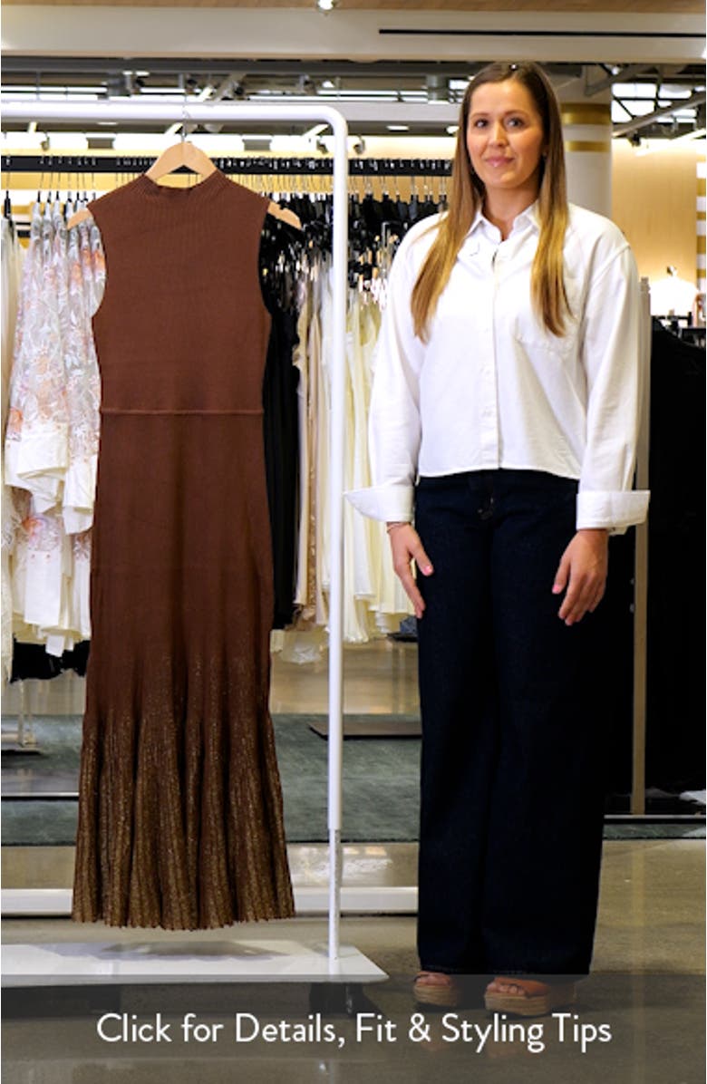 Sleeveless Mermaid Hem Sweater Dress, sales video thumbnail