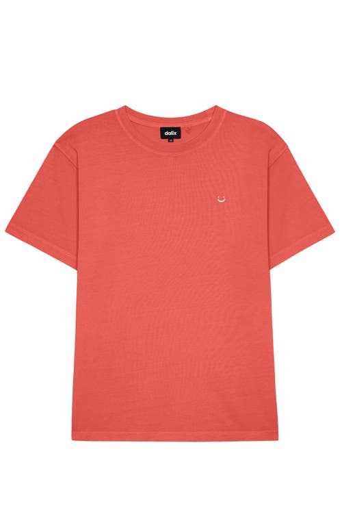 Dalix Mens Lil Smile Midweight Garment Dye Tee
