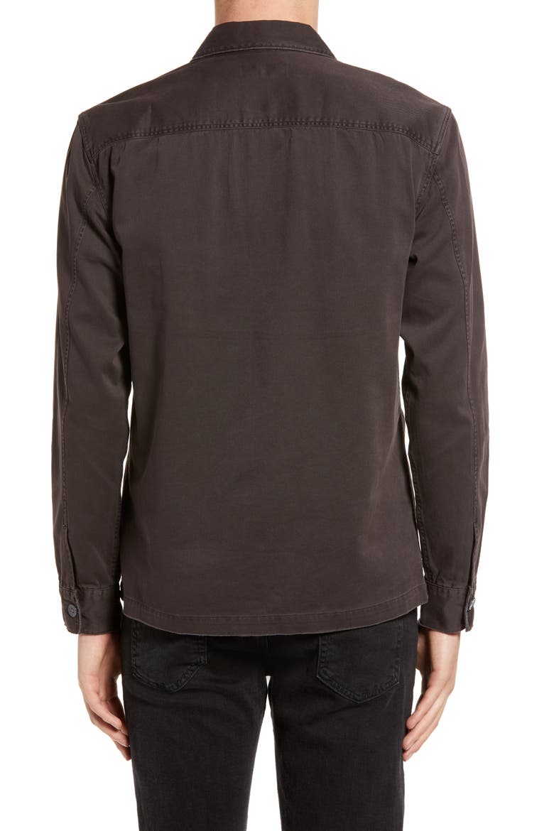 Spotter Button-Up Shirt Jacket, Alternate, color, DARK GARNET RED