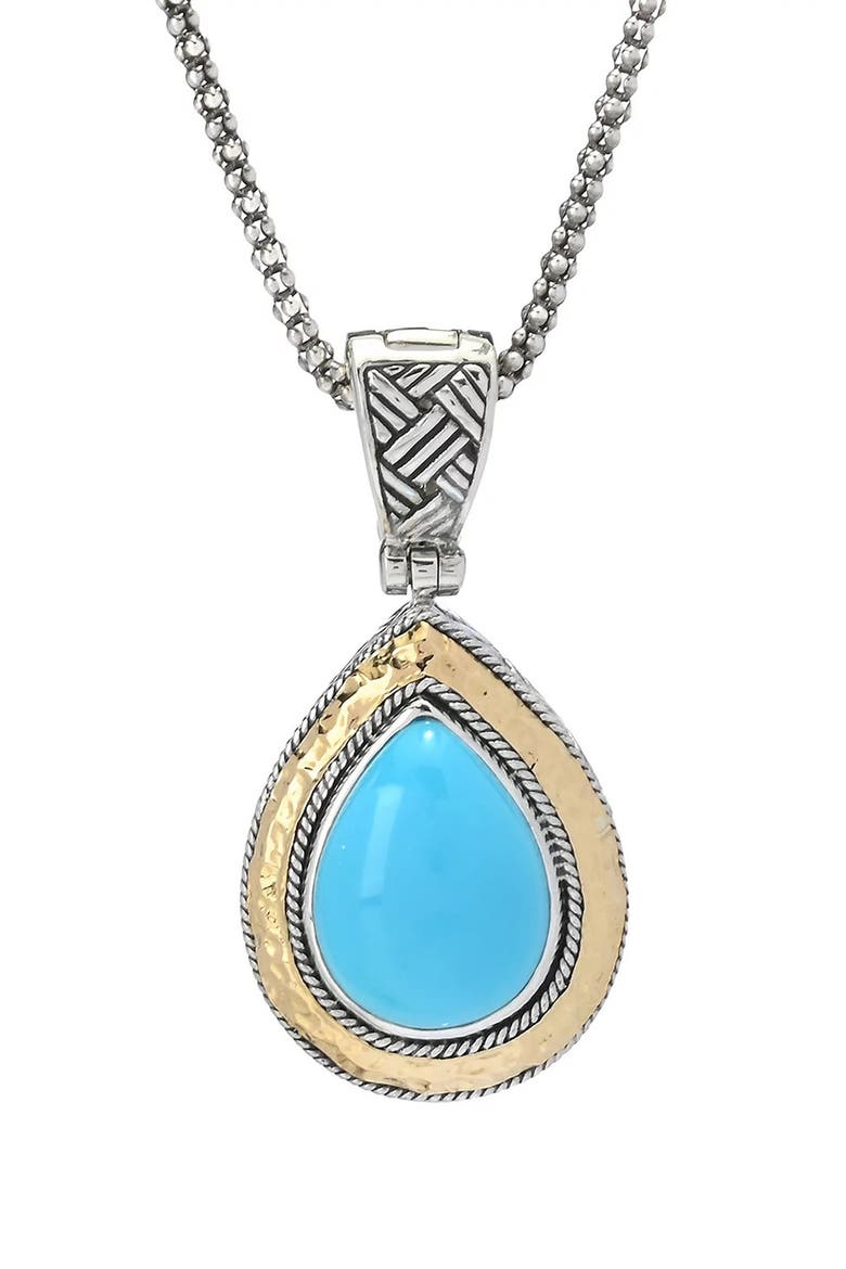 Sleeping Beauty Turquoise Pendant Necklace, Main, color, TURQUOISE