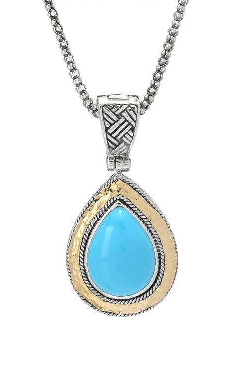 Sleeping Beauty Turquoise Pendant Necklace