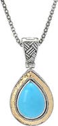 SAMUEL B. Sleeping Beauty Turquoise Pendant Necklace
