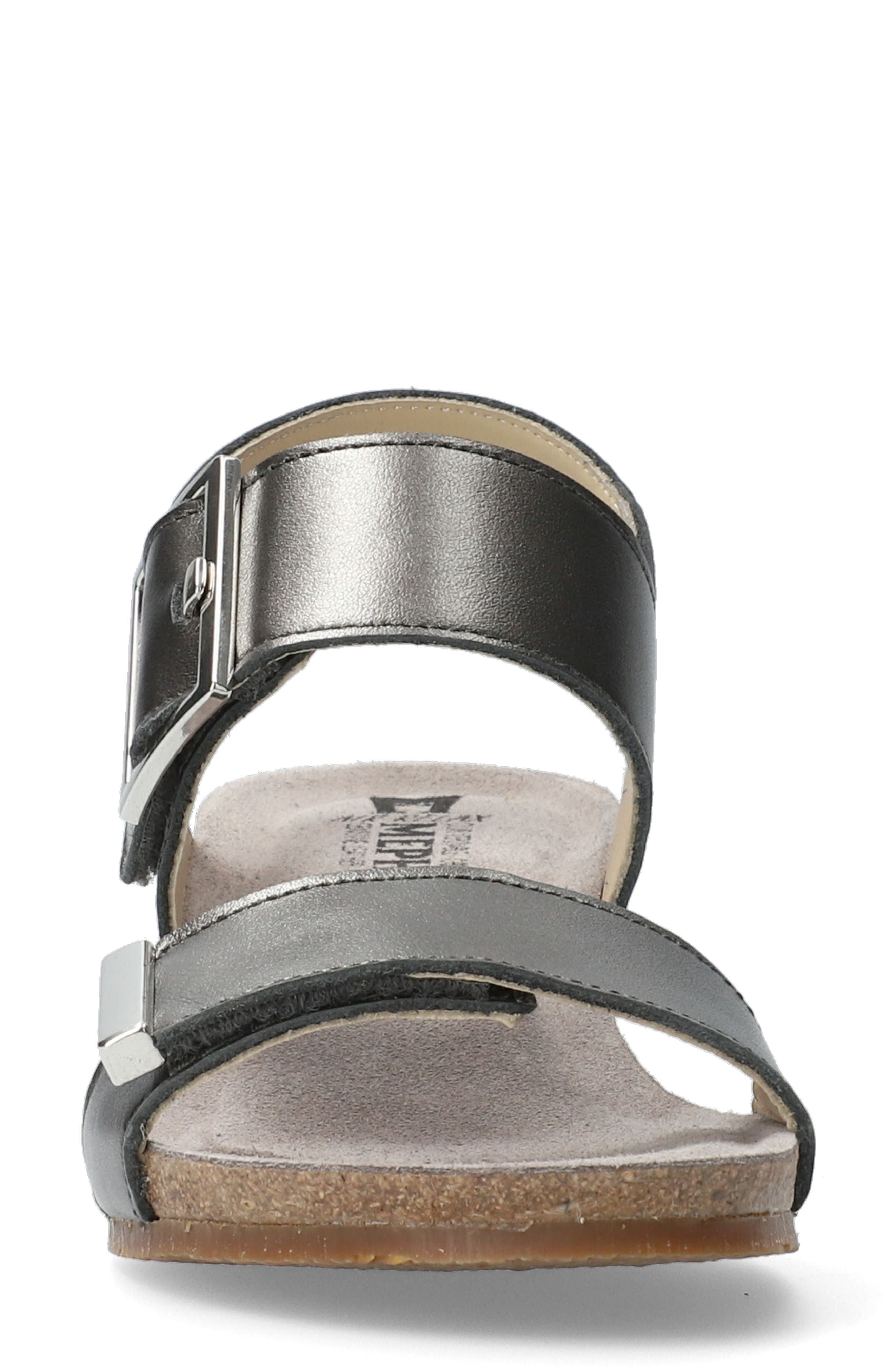 Morgana Wedge Sandal, Alternate, color, GREY LEATHER
