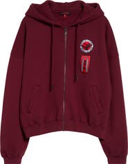 LU'U DAN Bruce Lee Cotton Fleece Zip-Up Hoodie