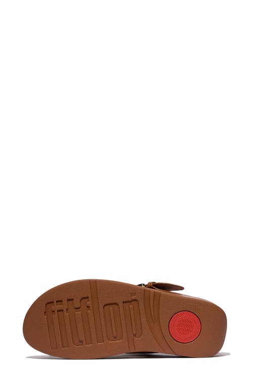 Fitflop Lulu Buckle Flip Flop In Deep Tan
