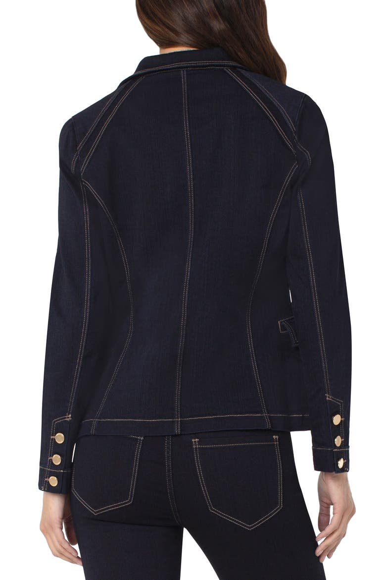 Tailored Denim Jacket, Alternate, color, CLARK