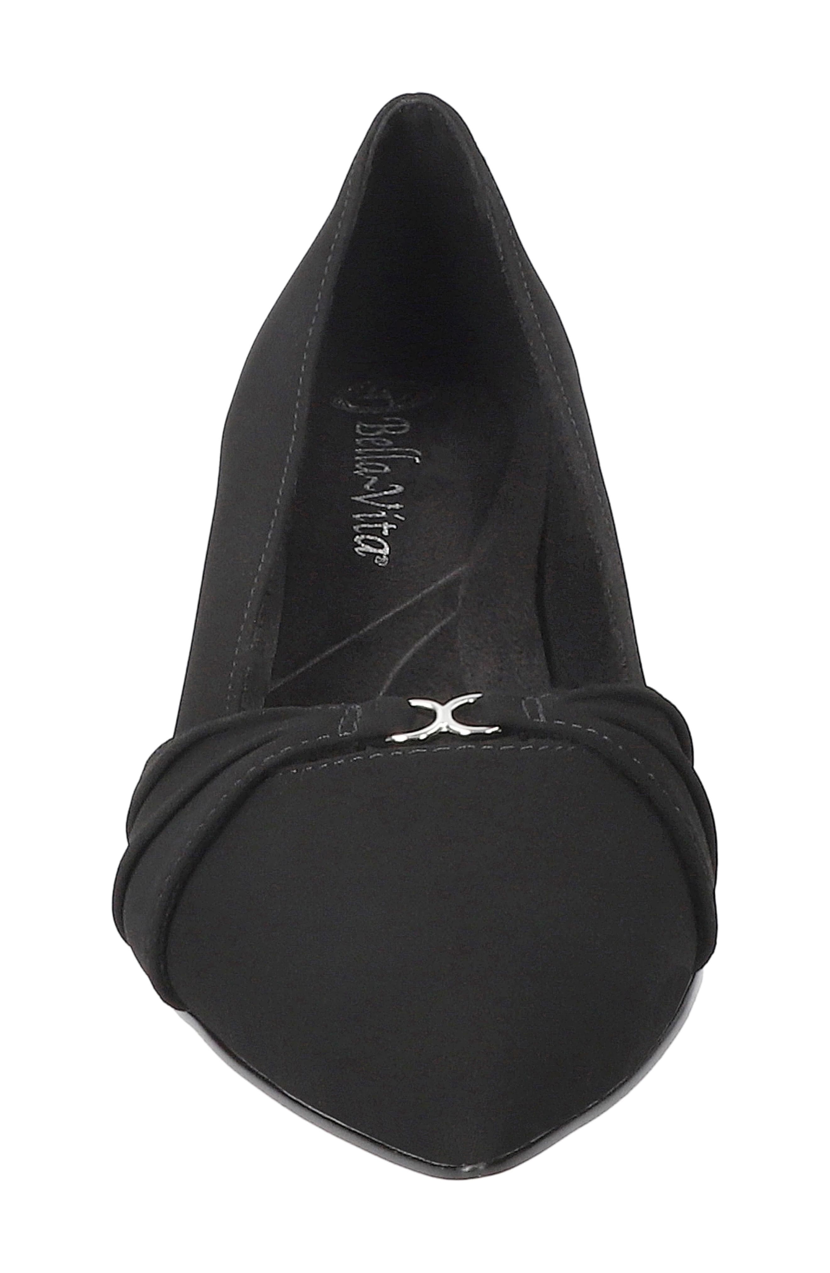 Ziggy Pointed Toe Kitten Heel Pump, Alternate, color, BLACK LAMY