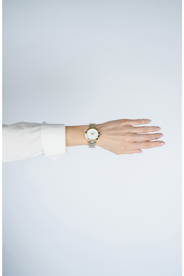 Bijou Diamond Two-Tone Bracelet Watch, 33mm, Alternate, color, TWO TONE