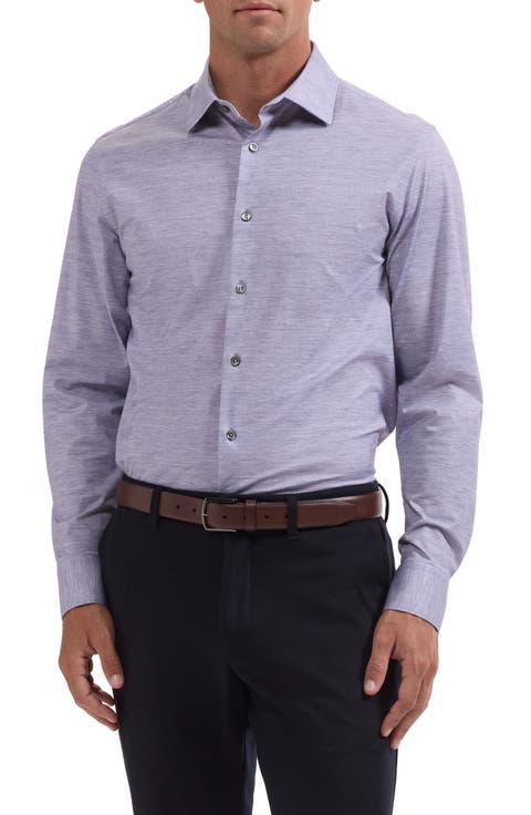James OoohCotton® Heathered Button-Up Shirt