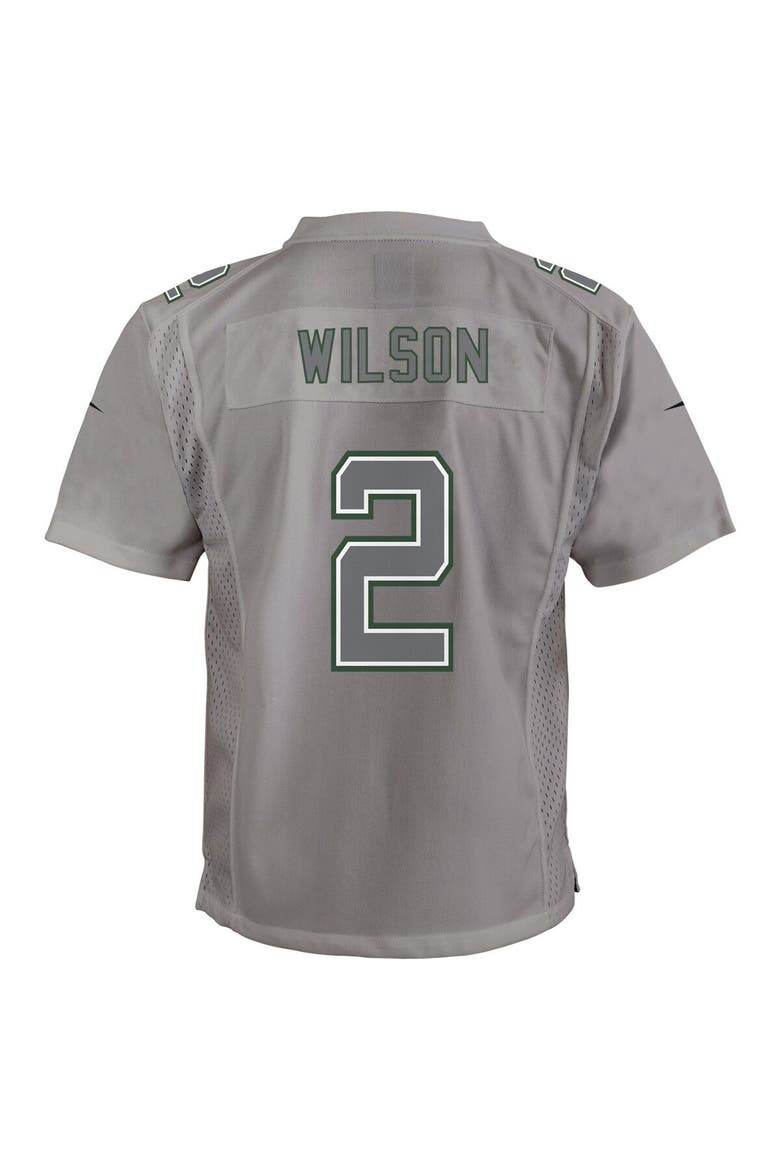 Youth Nike Zach Wilson Gray New York Jets Atmosphere Game Jersey, Alternate, color, Gray