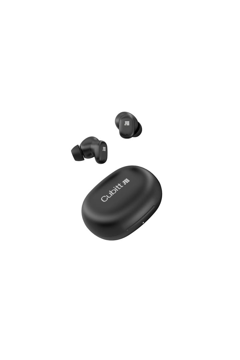 Power Earbuds Bluetooth 6.0, 55ms Latency, 5H Playback, 500mAh Case, ANC, USB-C Charging, Touch Controls, Voice Assistant, Main, color, Black