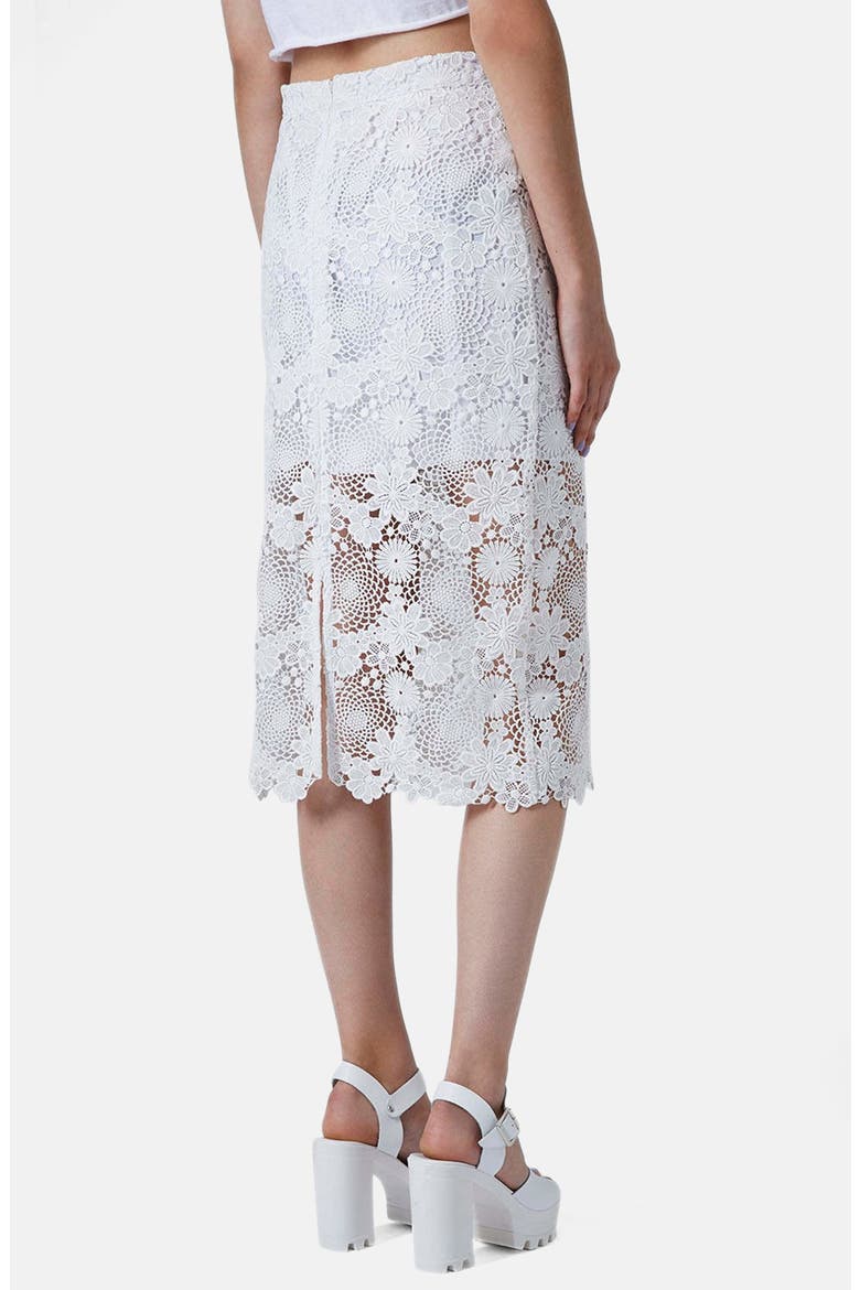 Lace Pencil Skirt, Alternate, color, CREAM