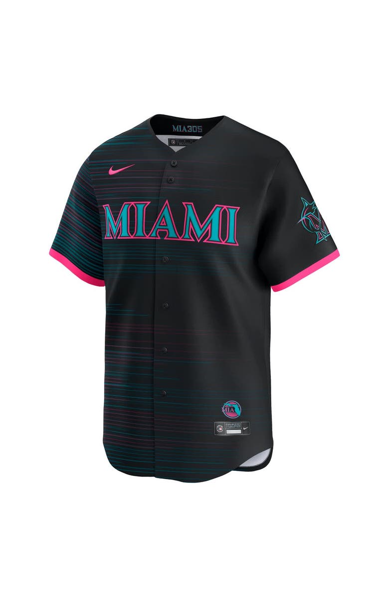 Nike Men's Nike Black Miami Marlins 2025 City Connect Limited Jersey, Alternate, color, 