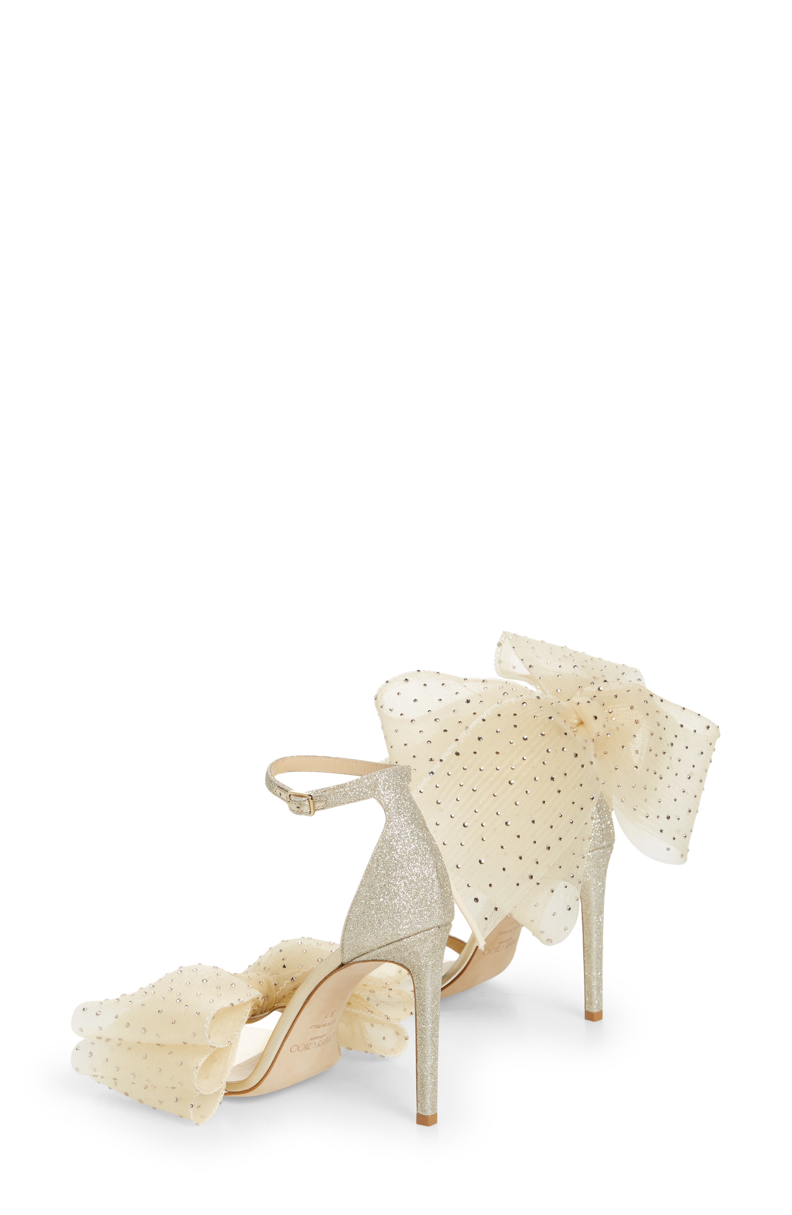 Jimmy Choo Aveline Bow Ankle Strap Sandal, Alternate, color, 