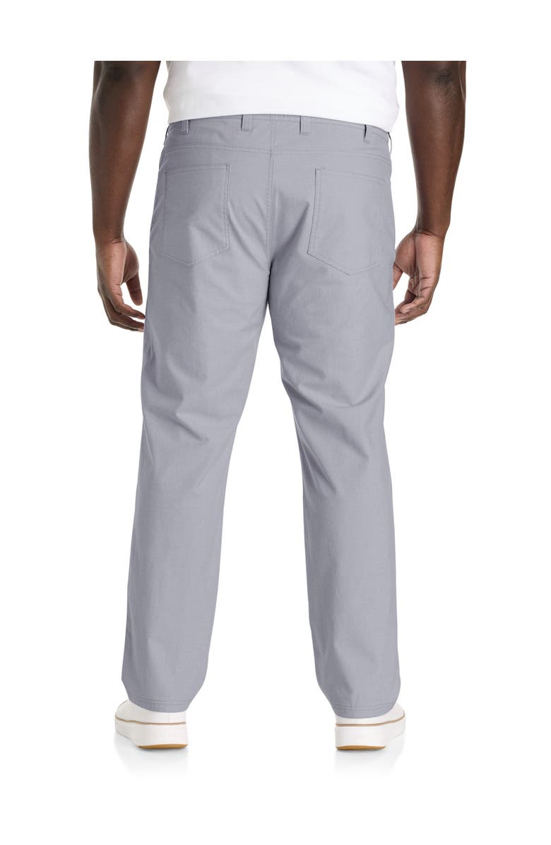 Oak Hill by DXL Big & Tall Straight-Fit 5-Pocket Chambray Pants, Alternate, color, Blackened Pearl