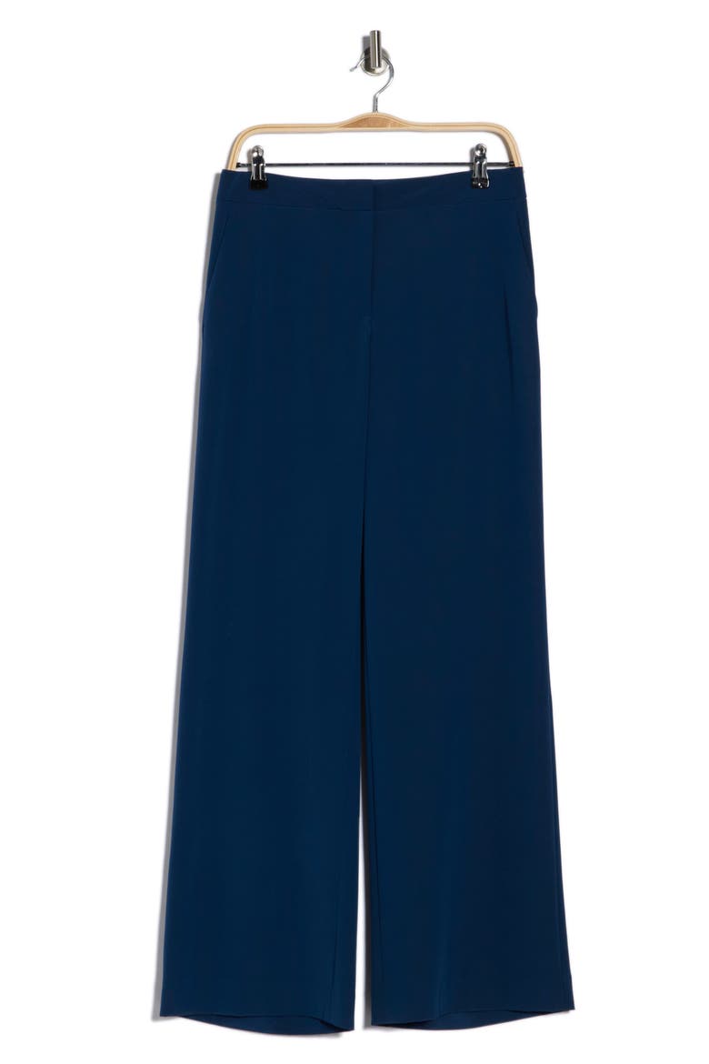 Sullivan Silk Stretch Crepe de Chine Pants, Alternate, color, LIDO BLUE