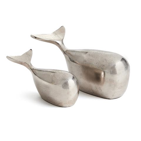 Moby Whale Sculptures Set of 2