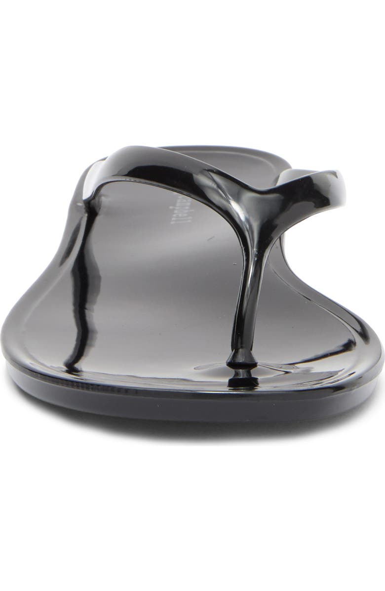 Jeffrey Campbell Beach Day Jelly Flip Flop, Alternate, color, Black Shiny
