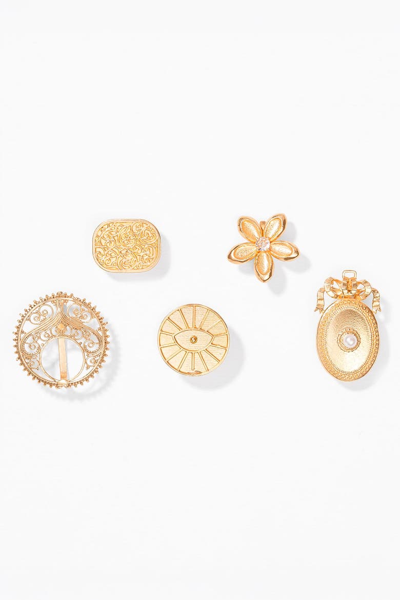 Mohar Bun Hair Pins - Set of 5, Alternate, color, Gold