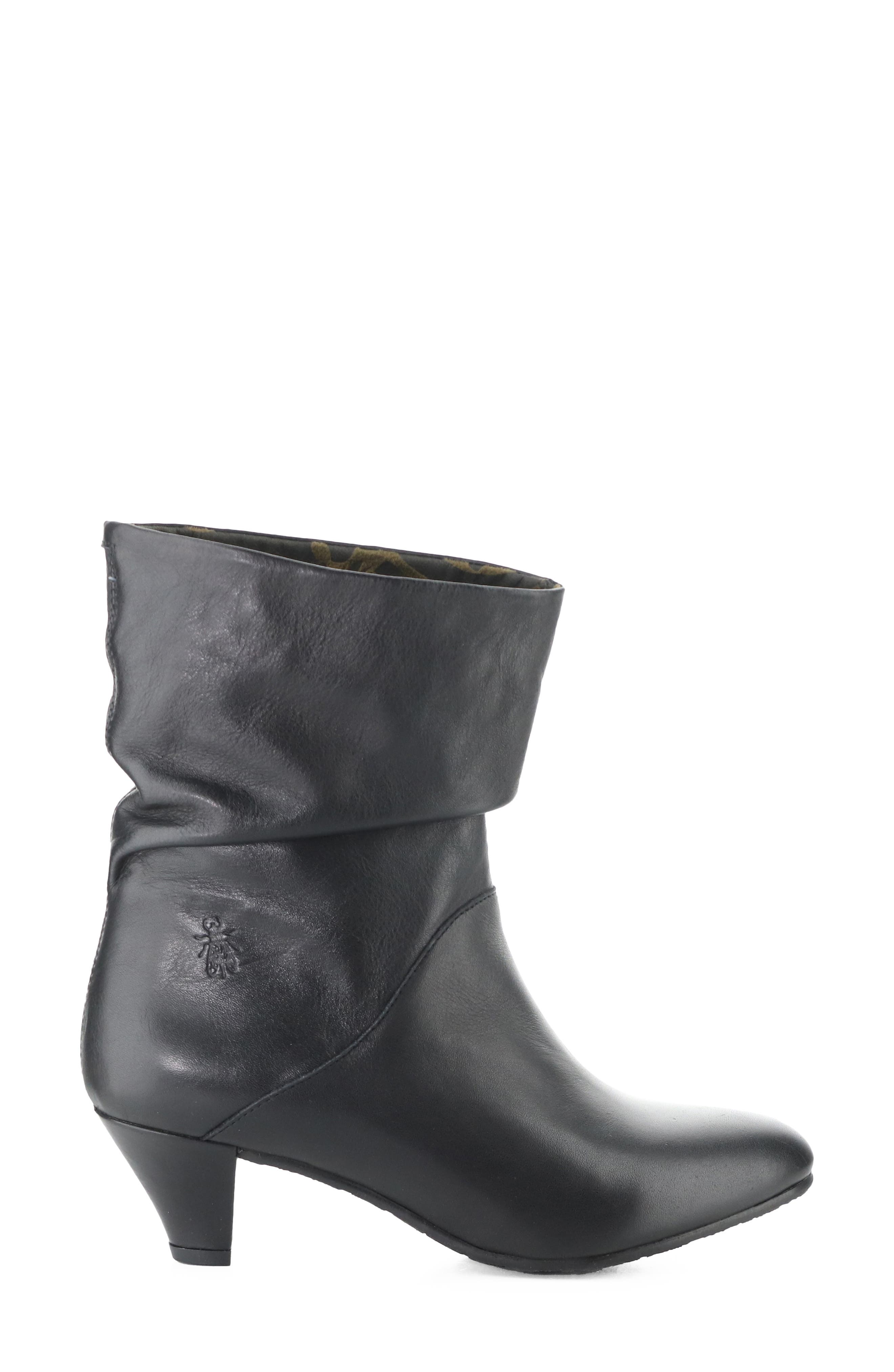 Pulk Almond Toe Bootie, Alternate, color, BLACK