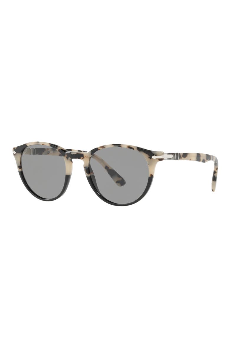 49mm Round Sunglasses, Alternate, color, TORT BLACK