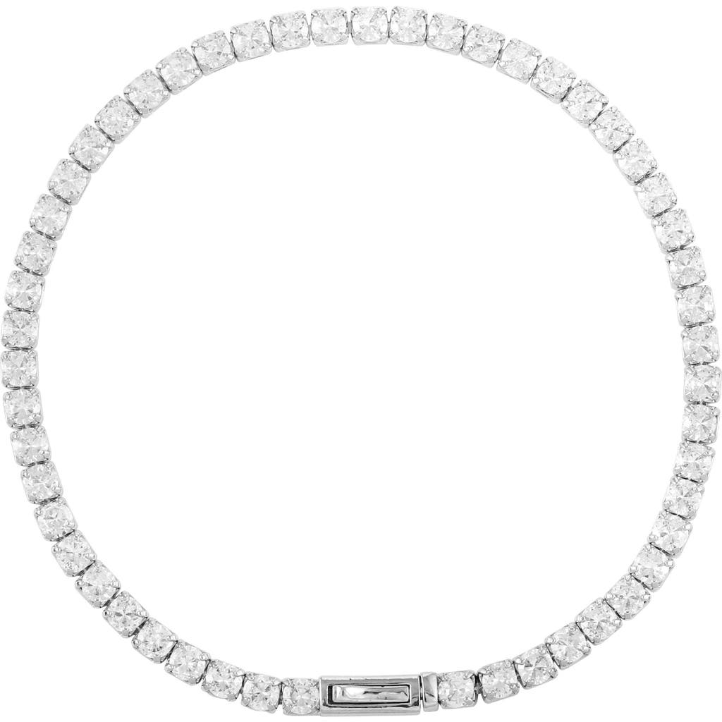 Vince Camuto Cubic Zirconia Tennis Bracelet In Metallic