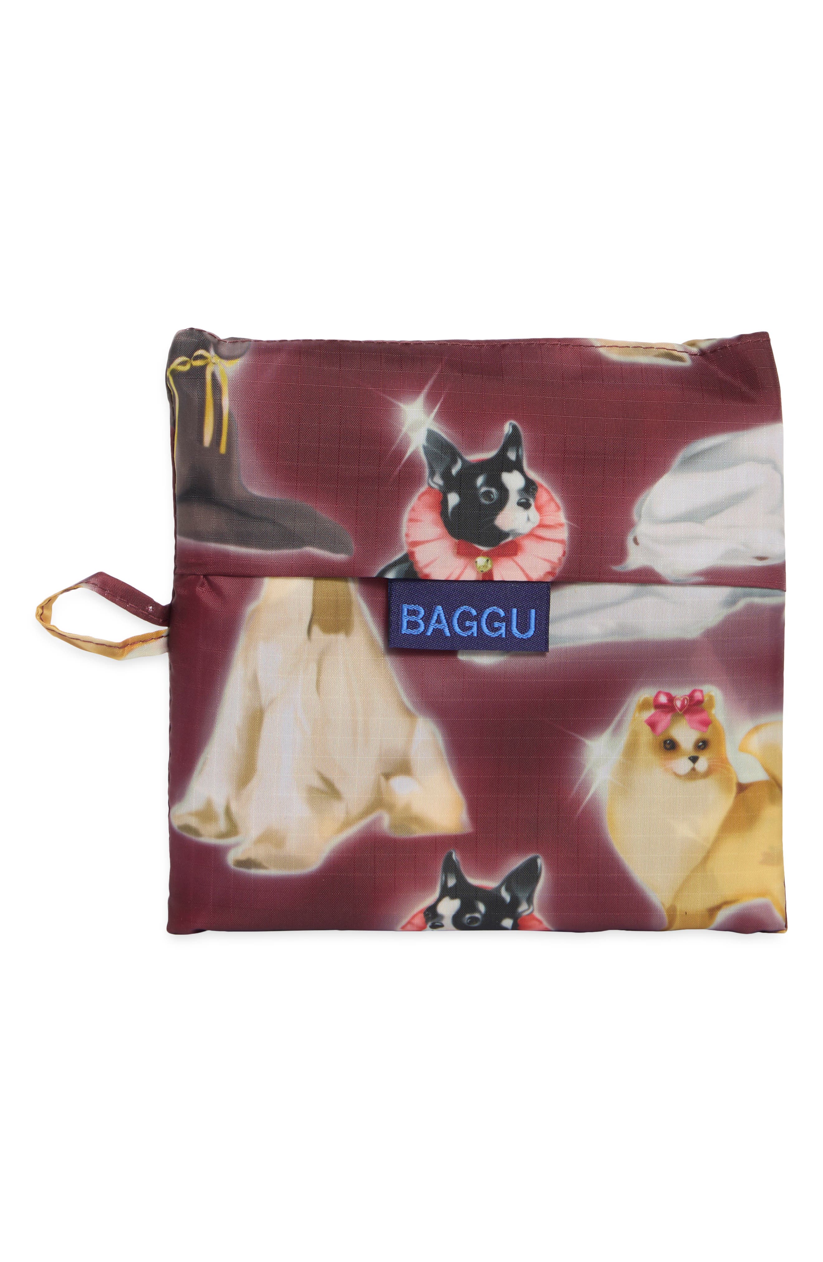 Big Baggu Nylon Tote, Alternate, color, FANCY DOGS
