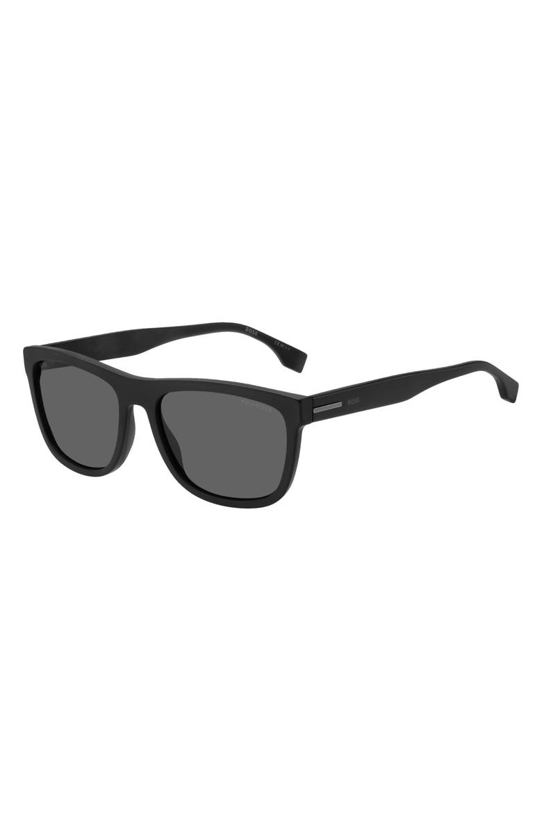BOSS 58mm Polarized Rectangular Sunglasses, Alternate, color, 