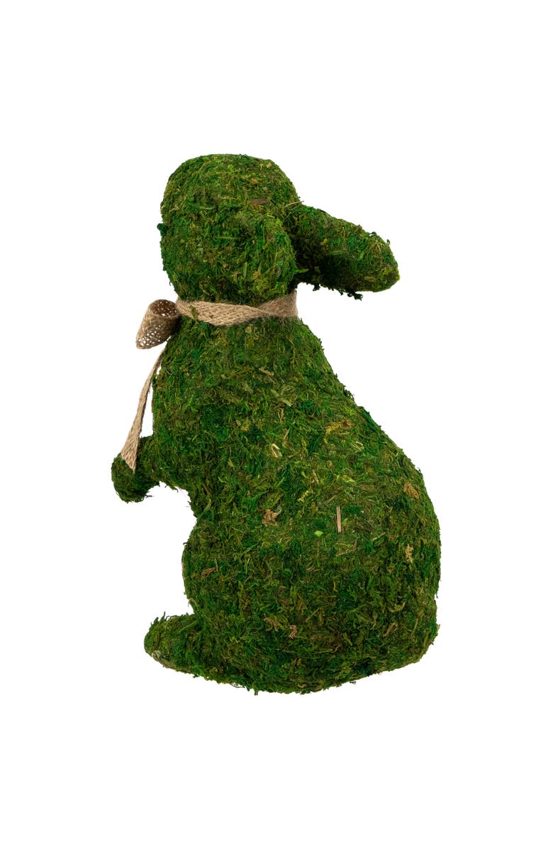 Northlight Standing Moss Easter Rabbit Figurine - 10", Alternate, color, Green