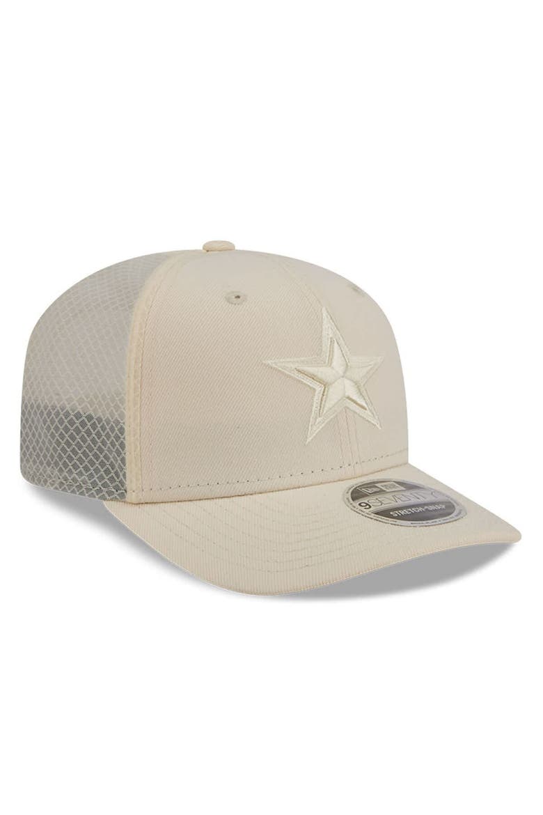 Men's New Era  Cream Dallas Cowboys Color Pack 9SEVENTY Adjustable Hat, Alternate, color, Cream