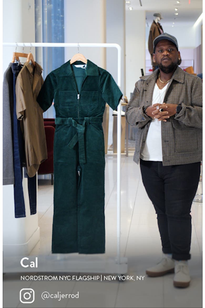 Belted Corduroy Jumpsuit video