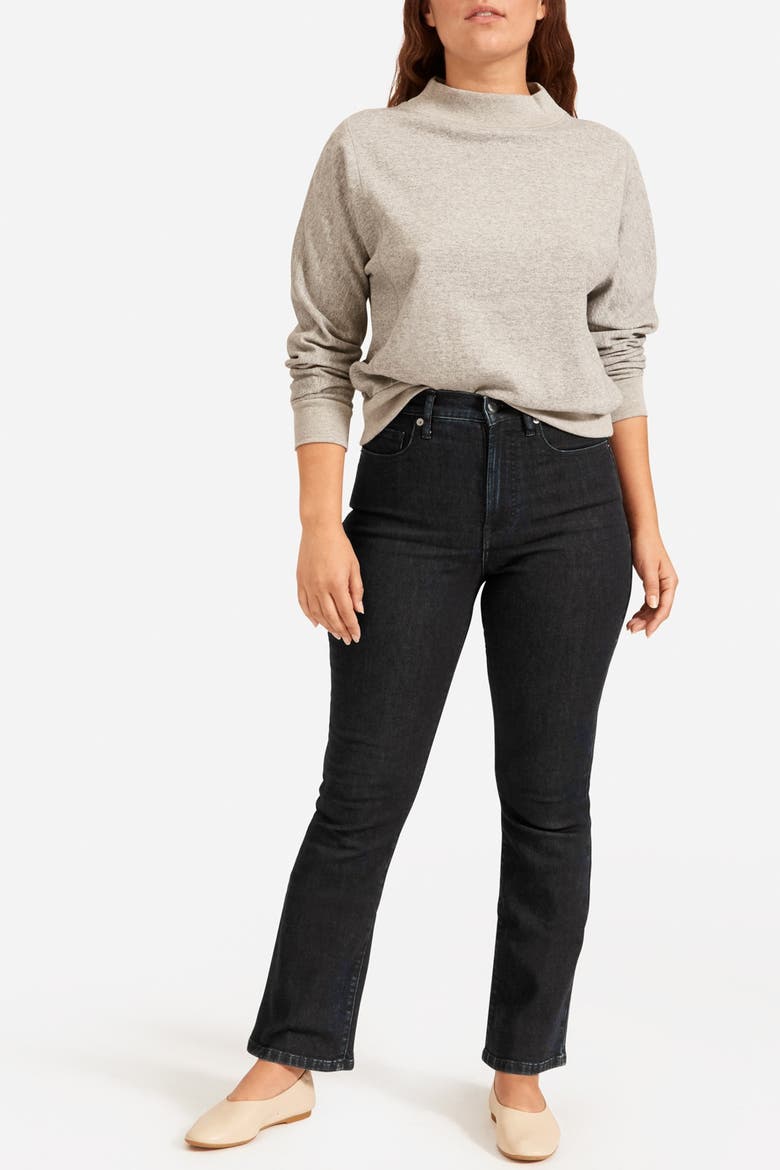 The Authentic Stretch Skinny Bootcut Jeans, Main, color, DARK BLUE WASH