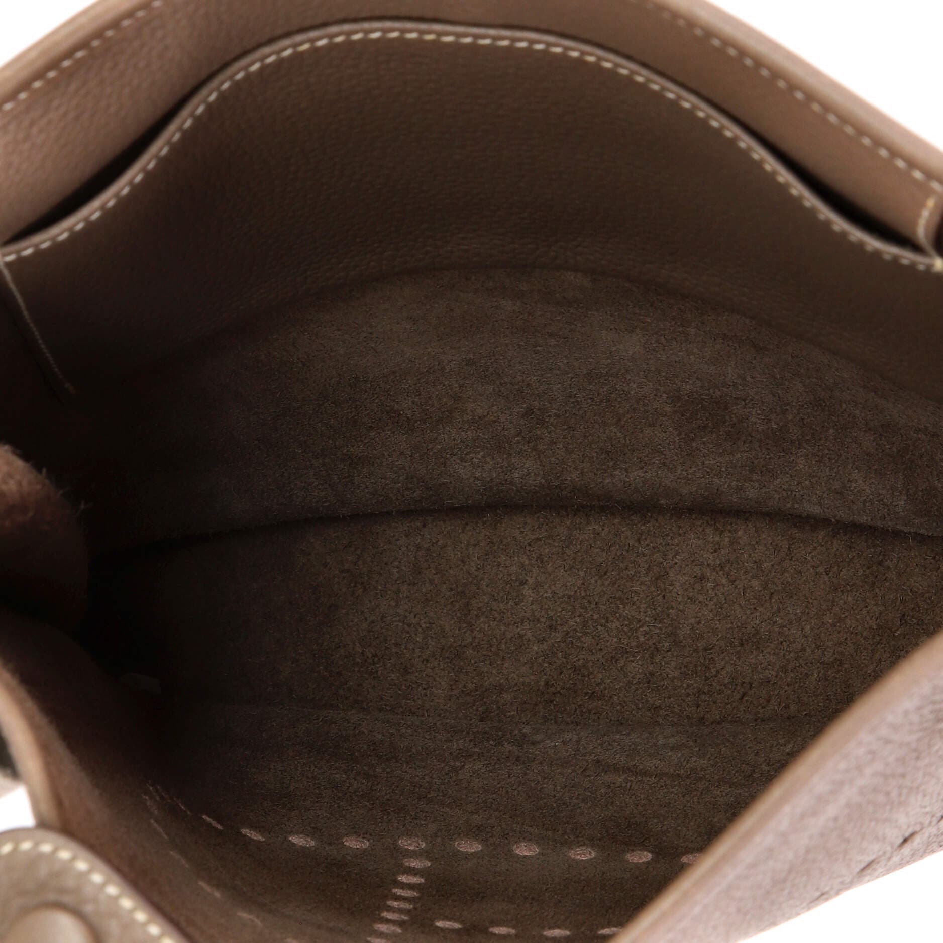Pre-Owned Hermes Evelyne Bag Gen I Clemence PM, Alternate, color, Etoupe
