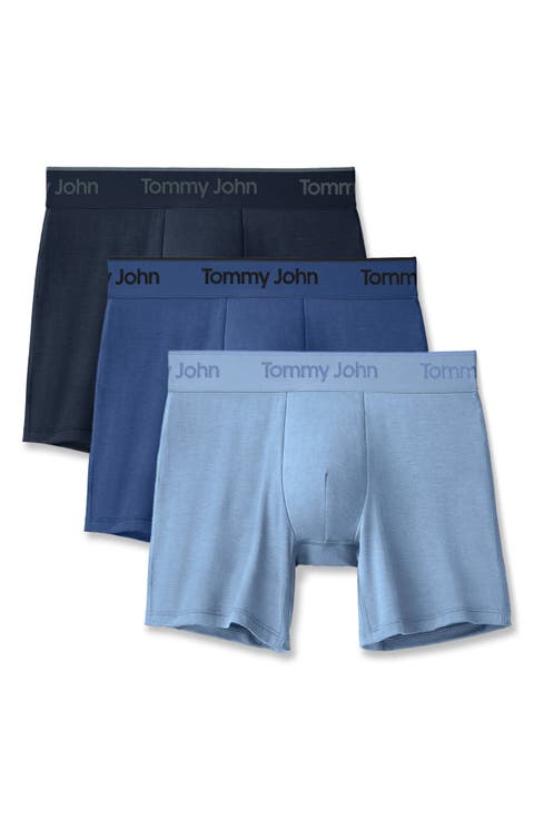 Assorted 3-Pack Second Skin 4-Inch Stretch Modal Boxer Briefs