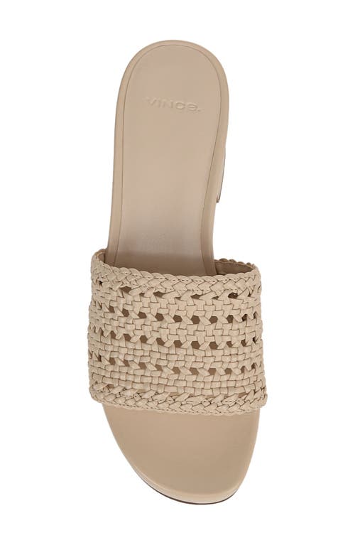 Vince Margo Crochet Leather Platform Sandals In Sand