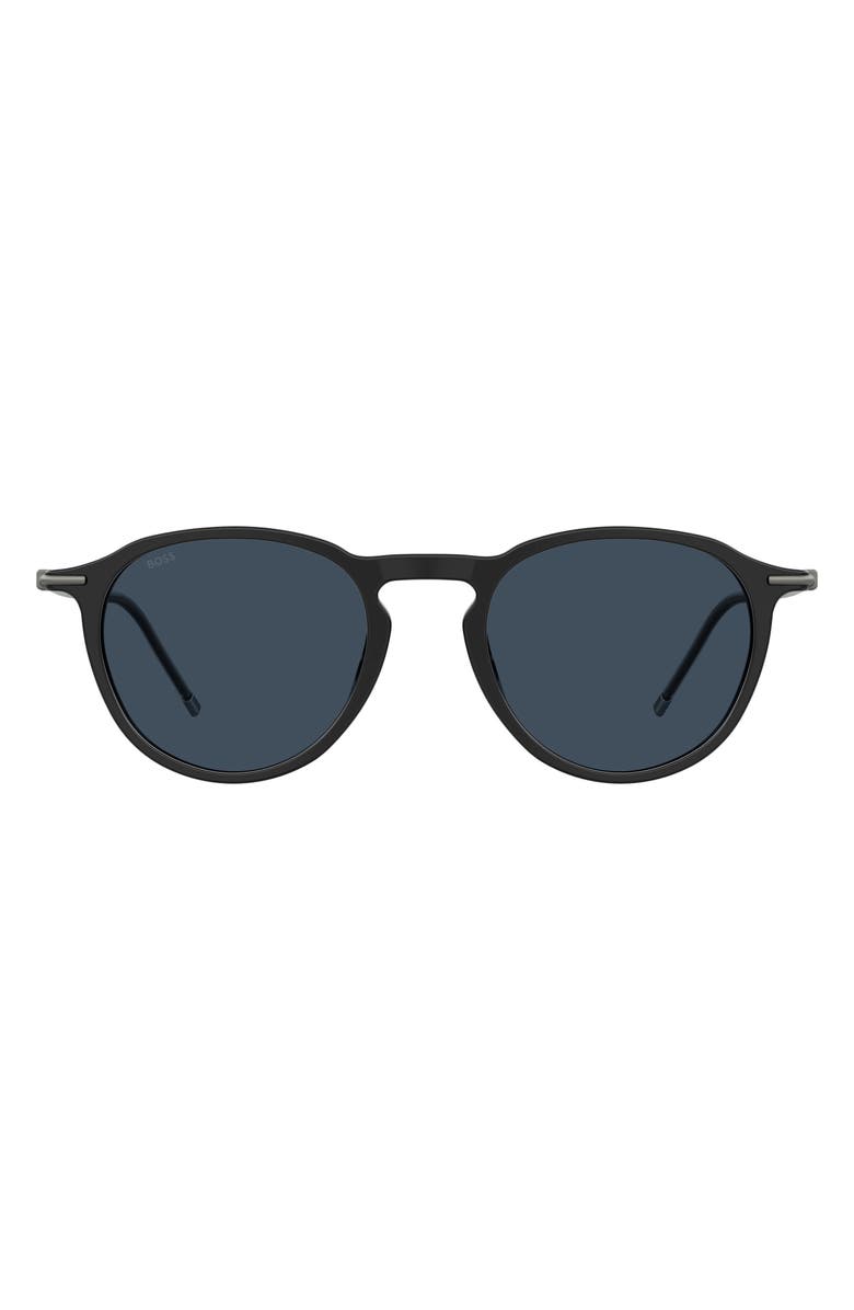 BOSS 50mm Round Sunglasses, Main, color, 