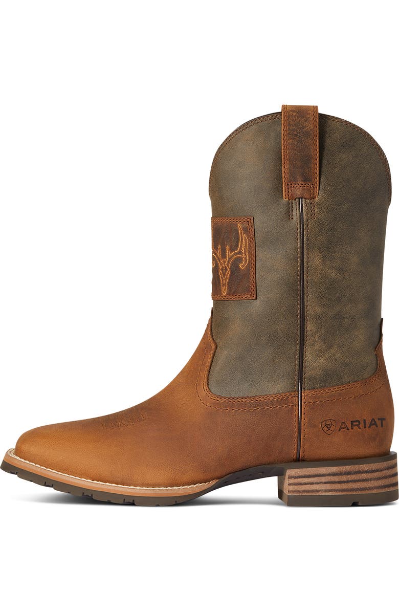 Ariat Hybrid Patriot Country Western Boot, Alternate, color, Casper Brown/ Cave Tan