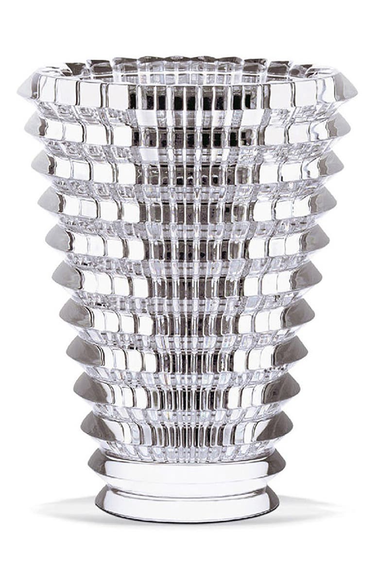 Baccarat Small Round Eye Lead Crystal Vase, Main, color, 