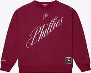 Mitchell & Ness Women's Mitchell & Ness  Burgundy Philadelphia Phillies Script Sweatshirt